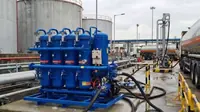 Vue 3 — Système de filtration de précision sur skid pour chaîne d'approvisionnement carburant JY-DX40